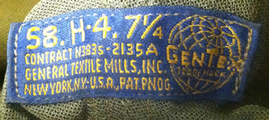 flight helmet label