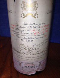 Chateau Mouton Rothschild label