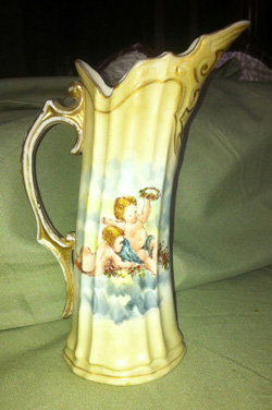 bisque vase