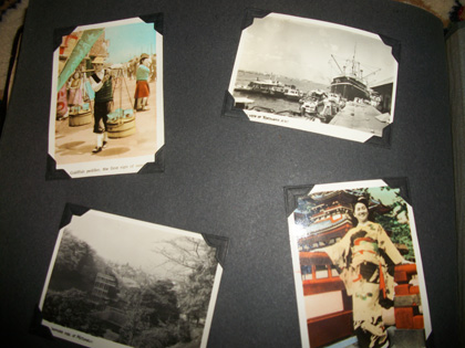 Japanese album postcards and photos