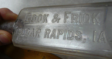 Cook & Frick bottle