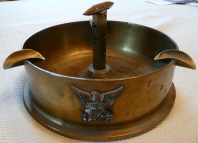 World War II trench art ashtray