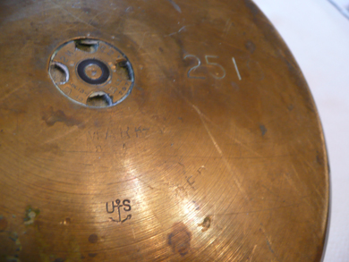 Marks found on World War II trench art ashtray