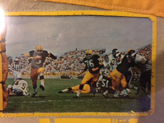 Close up image of Green Bay Packers pennant