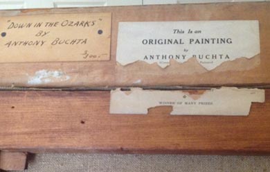 Anthony Buchta oil painting labels