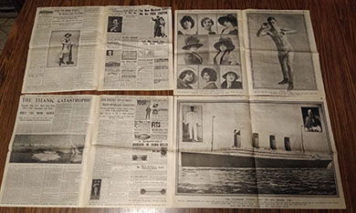 Police Gazette Titanic centerfold