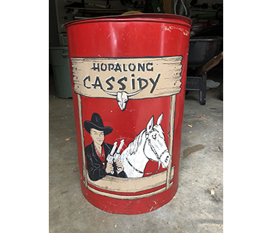 Hopalong Cassidy clothes hamper