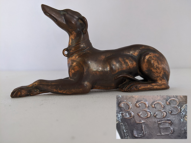 Jennings Brothers Whippet-Greyhound figure